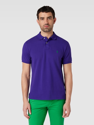 Polo Ralph Lauren Poloshirt mit Label-Stitching und Regular Fit Violett 4