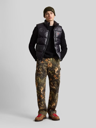 Polo Ralph Lauren kamizelka pikowana o kroju regular fit z wyhaftowanym logo Czarny 1