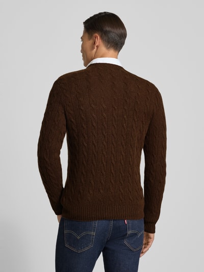Polo Ralph Lauren Regular Fit Strickpullover aus Woll-Kaschmir-Mix Mittelbraun 5