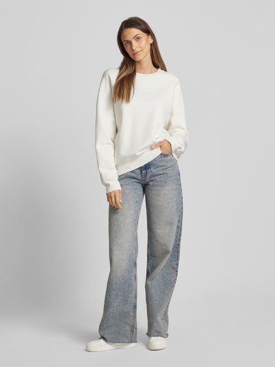 Marc O'Polo Sweatshirt mit Statement-Print Offwhite 1