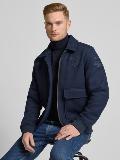 PME Legend Jacke mit Woll-Anteil und Label-Patch Marine 3