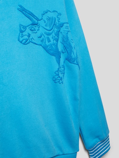 s.Oliver RED LABEL Sweatshirt met motiefprint Turkoois - 2