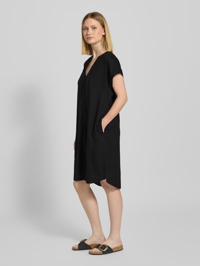 s.Oliver RED LABEL Relaxed Fit Freizeitkleid aus Leinen-Viskose-Mix BLACK 1