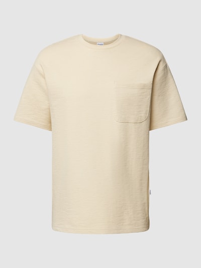 SELECTED HOMME T-shirt met opgestikte borstzak, model 'LOOSESAUL' Offwhite - 2