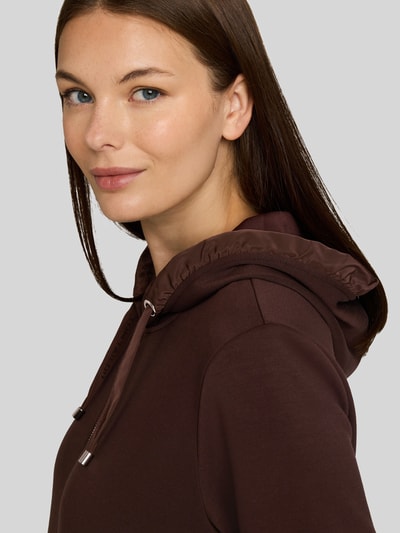 Tom Tailor Regular Fit Sweatjacke mit Viskose-Anteil Dunkelbraun 3