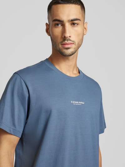 G-Star Raw T-Shirt mit Label-Print Jeansblau 3