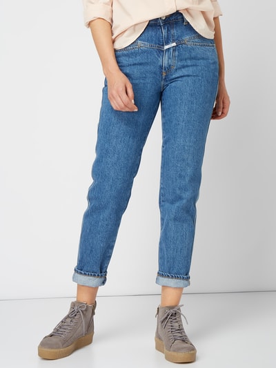 Closed Stone-washed mom fit jeans met hoge taille  Jeansblauw - 3