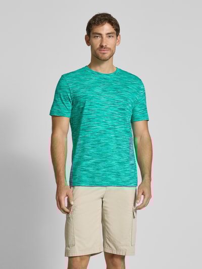 Tom Tailor Regular Fit T-Shirt aus reiner Baumwolle Gruen 4