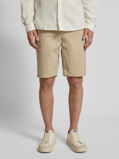 Lindbergh Bermudas mit elastischem Bund Sand 4