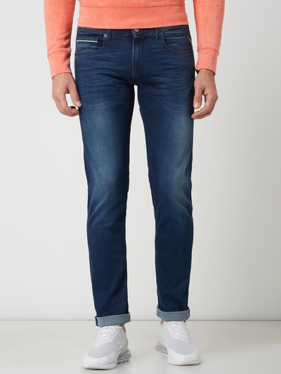 Replay Slim fit jeans met stretch, model 'Grover' Jeansblauw - 4