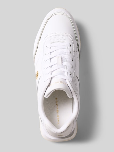 Tommy Hilfiger Low Top Sneaker aus echtem Leder Weiss 3