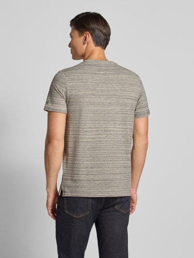 camel active Regular fit T-shirt met ronde hals, model 'Melange' Lichtgrijs - 5