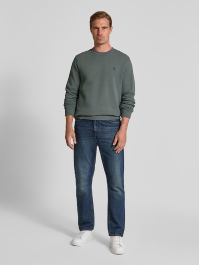 Armedangels Regular Fit Sweatshirt aus reiner Baumwolle Modell 'BAARO FLEECE' Mittelgrau 1