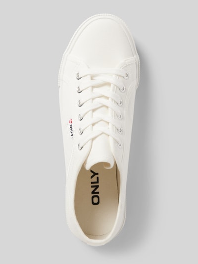 Only Sneaker in unifarbenem Design Modell 'NICOLA' Weiss 3