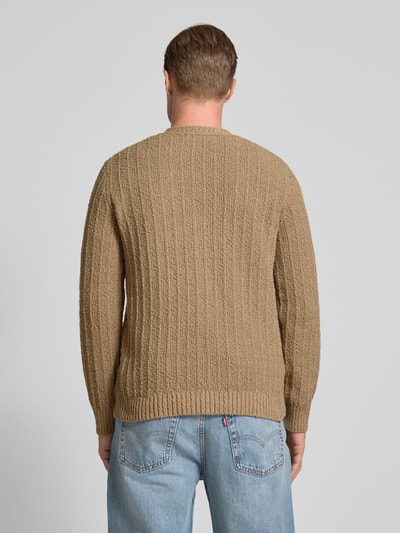 Samsøe Samsøe Regular fit cardigan van puur katoen, model 'Samicah' Lichtbruin - 5