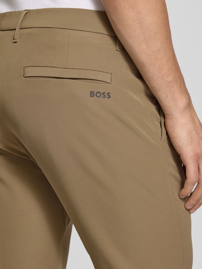 BOSS Green Slim Fit Hose mit Kordelzug Modell 'T_COMMUTER' Khaki 3