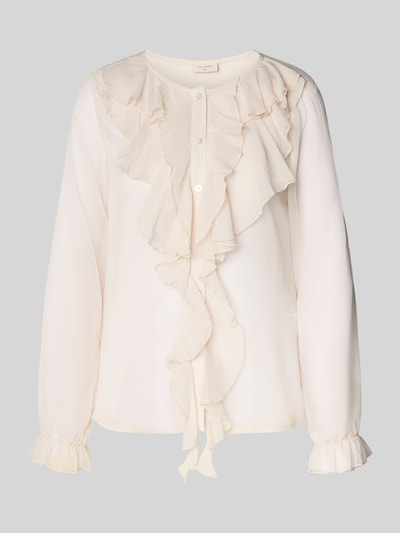 FREE/QUENT Regular Fit Bluse mit Rüschen Modell 'Ditte' Offwhite 2