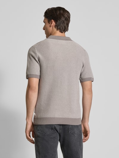 Jack & Jones Premium Regular fit poloshirt met V-hals Middengrijs - 5