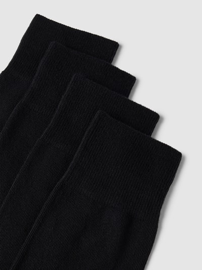 HUGO Socken mit gerippten Abschlüssen im 4er-Pack Black 2