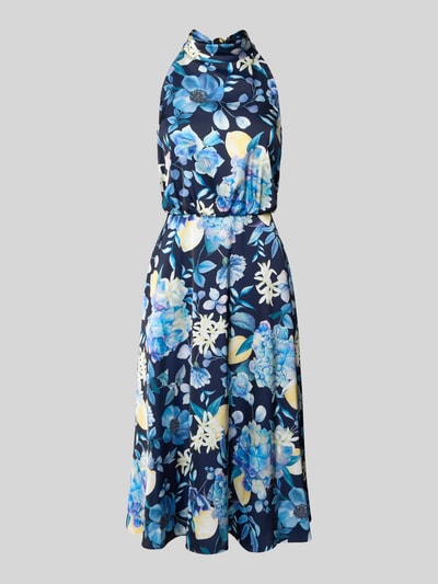 V by Vera Mont Cocktailkleid mit Neckholder Dunkelblau 2