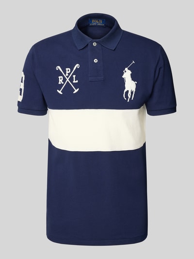 Polo Ralph Lauren Poloshirt mit Label-Stitching Marine 2