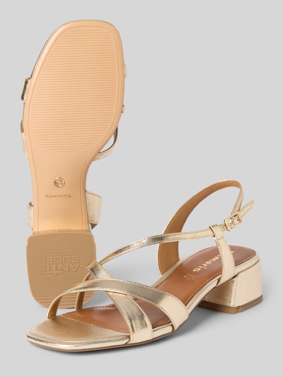 Tamaris Sandaletten aus echtem Leder Gold 4