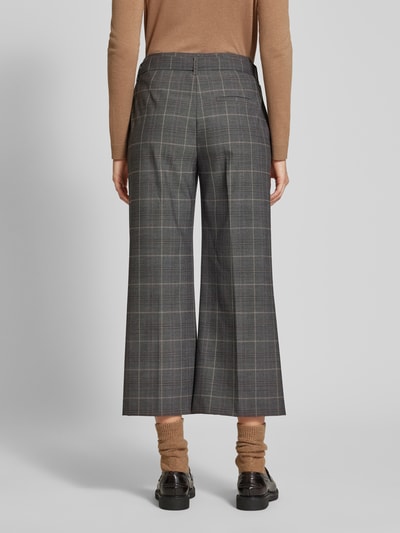 s.Oliver BLACK LABEL Regular Fit Culotte mit Bindegürtel Mittelgrau 5