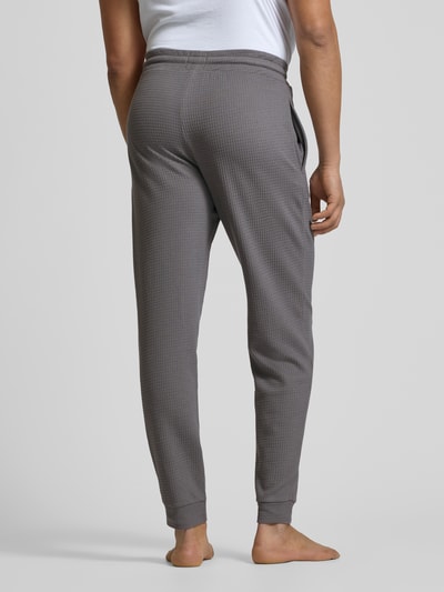 HUGO Relaxed Fit Sweatpants mit Strukturmuster Modell 'Austin' Stein 5