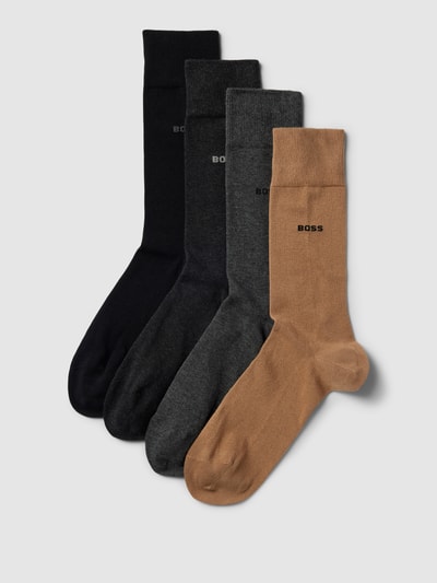 BOSS Socken mit Label-Detail im 4er-Pack Beige 1