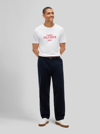 Tommy Hilfiger Regular Fit T-Shirt aus reiner Baumwolle Weiss 1