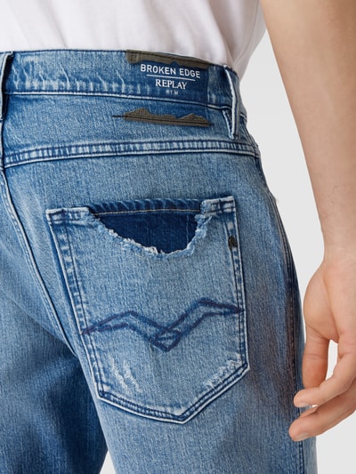 Replay Relaxed Tapered Jeans im Destroyed-Look Modell 'SANDOT' Hellblau 3