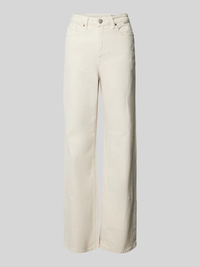 Vero Moda Wide Leg Jeans Label-Patch Modell 'TESSA' Offwhite 1