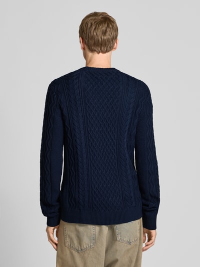 Tommy Jeans Regular fit gebreide pullover van zuiver katoen Marineblauw - 5