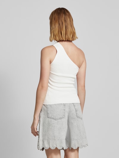 Mango Top mit One-Shoulder-Träger Modell 'ASIM' Weiss 5