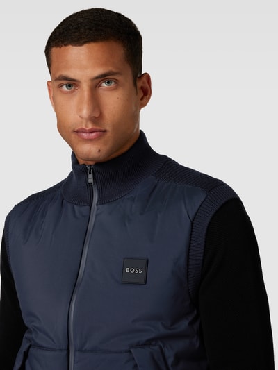 BOSS Gilet met scheerwol, model 'Orbito' Marineblauw - 3