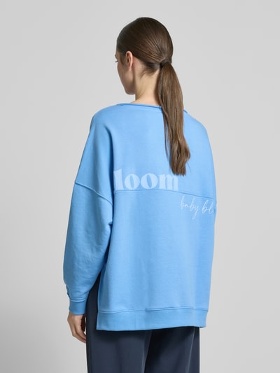 Smith and Soul Sweatshirt mit überschnittenen Schultern und Rundhalsausschnitt Hellblau 5