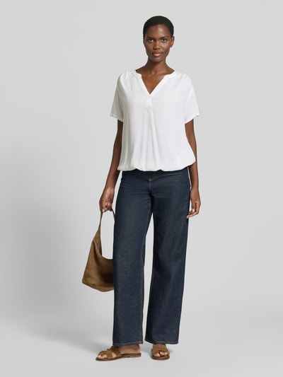 Tom Tailor Regular Fit Bluse aus reiner Viskose Weiss 1