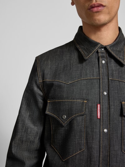 Dsquared2 Freizeithemd mit Knopfleiste Black 3
