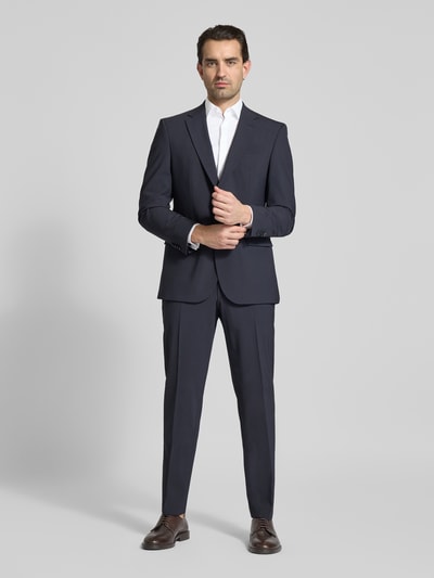 BOSS Regular Fit Anzughose aus Schurwoll-Mix Modell 'H-LEON-MM-C-NF' Blau 1