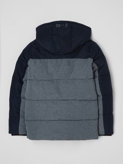 Jack & Jones Steppjacke in Two-Tone-Machart Marineblau 4