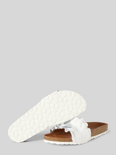 Verbenas Sandalette aus Leder Modell 'ROCIO NUCLEO VOLANTE' Weiss 4