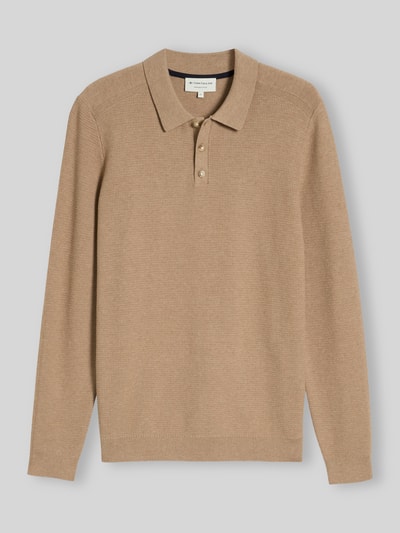 Tom Tailor Regular fit pullover met polokraag Camel - 2