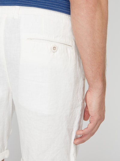 Montego Chinoshorts aus reinem Leinen Weiss 3