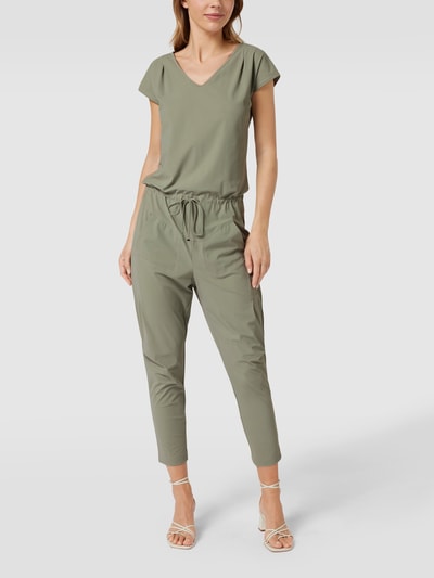 Raffaello Rossi Jumpsuit met steekzakken opzij, model 'GIRA JUMPY' Kaki - 4