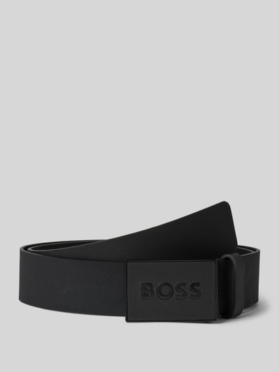 BOSS Gürtel mit Logo-Patch Modell 'ICON' Black 1