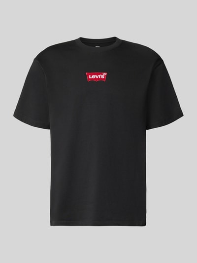 Levi's® męski t-shirt o kroju regular fit z czystej bawełny Czarny 1