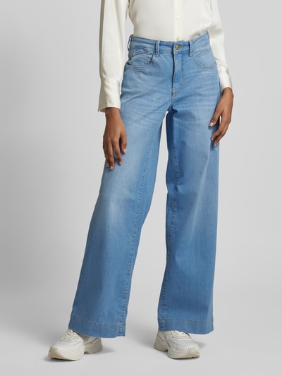 MAC Flared cut jeans in 5-pocketmodel, model 'RICH PALAZZO' Lichtblauw - 4