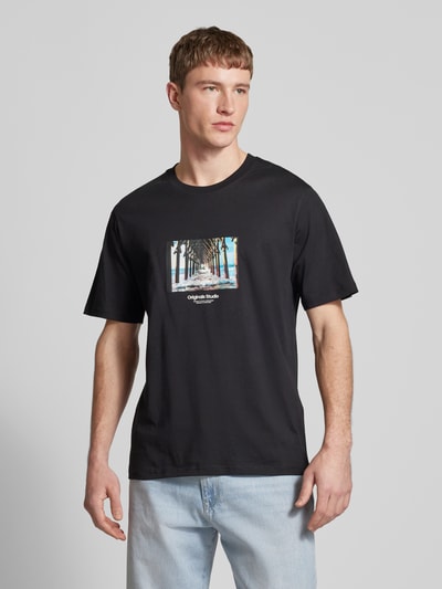 Jack & Jones T-shirt z nadrukiem z motywem model ‘VESTERBRO’ Metaliczny czerwony 4