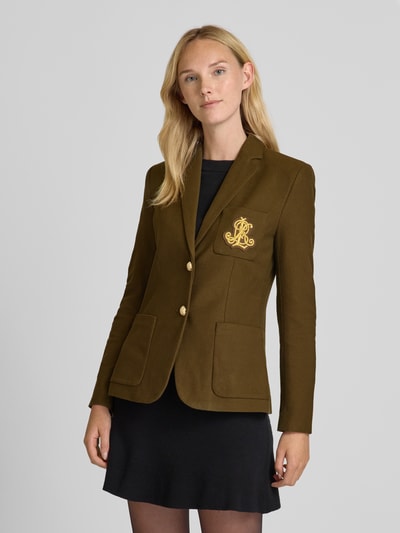 Lauren Ralph Lauren Żakiet z naszywką z logo Zielony 4