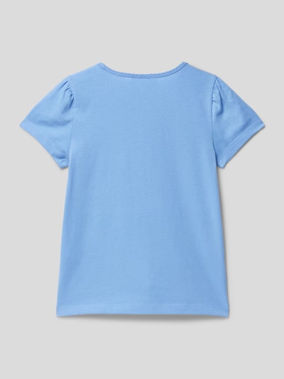 s.Oliver RED LABEL T-shirt met plooien Bleu - 3